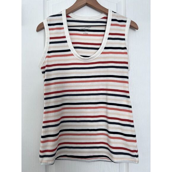Universal Thread Women's Multicolor Stripe Scoopneck Tank Top Size M - Picture 1 of 7